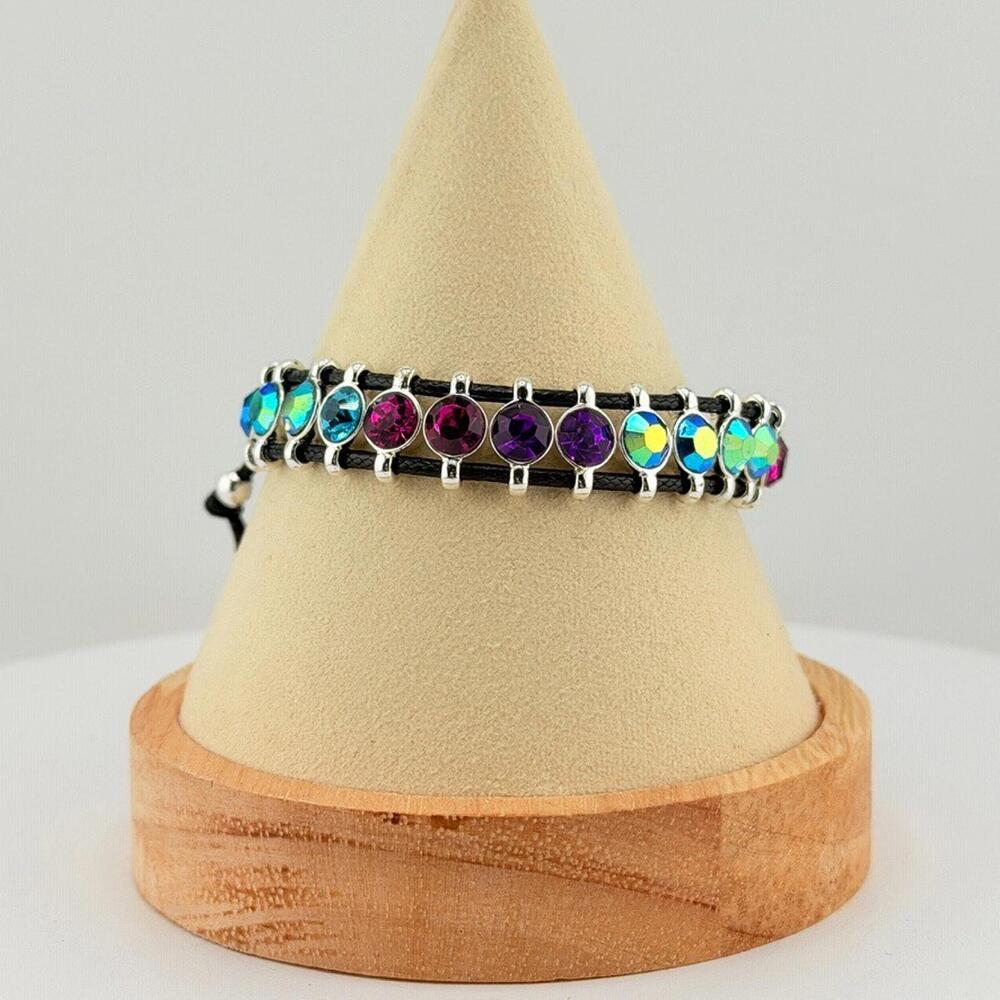 Bomb Party Adjustable Chord Bracelet - Silver Plated (8)